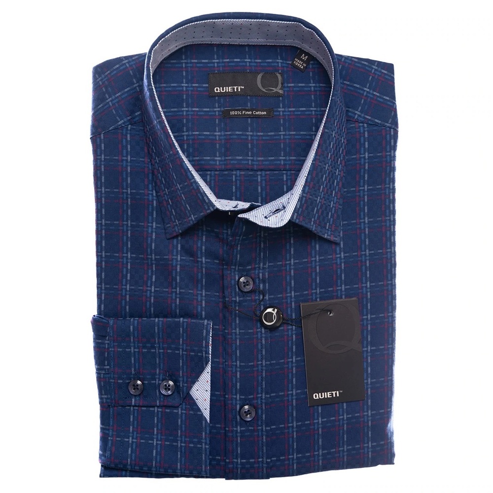 Quieti Blue Yangon Button Up